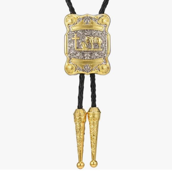 Golden Knight Vintage Western Bolo Western Tie